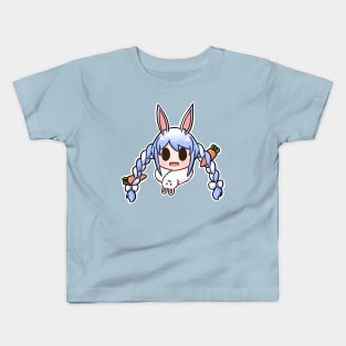 Usada Pekora chibi head Kids T-Shirt